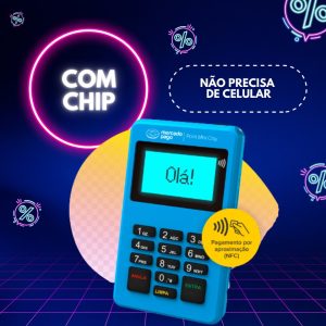 Maquininha Mercado Pago com Chip e Wi-fi